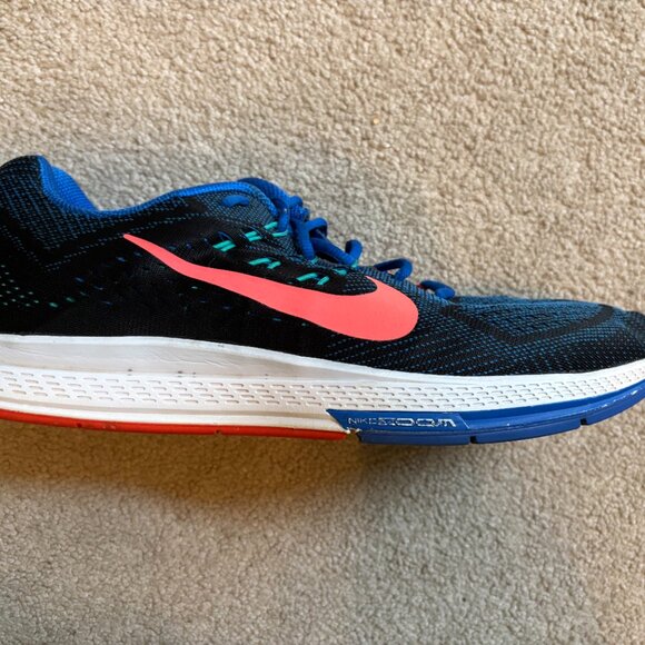 Nike Air Zoom Structure 18 Men's Running Shoes Size 11.5 Blue Black 683731-400 - Picture 6 of 10